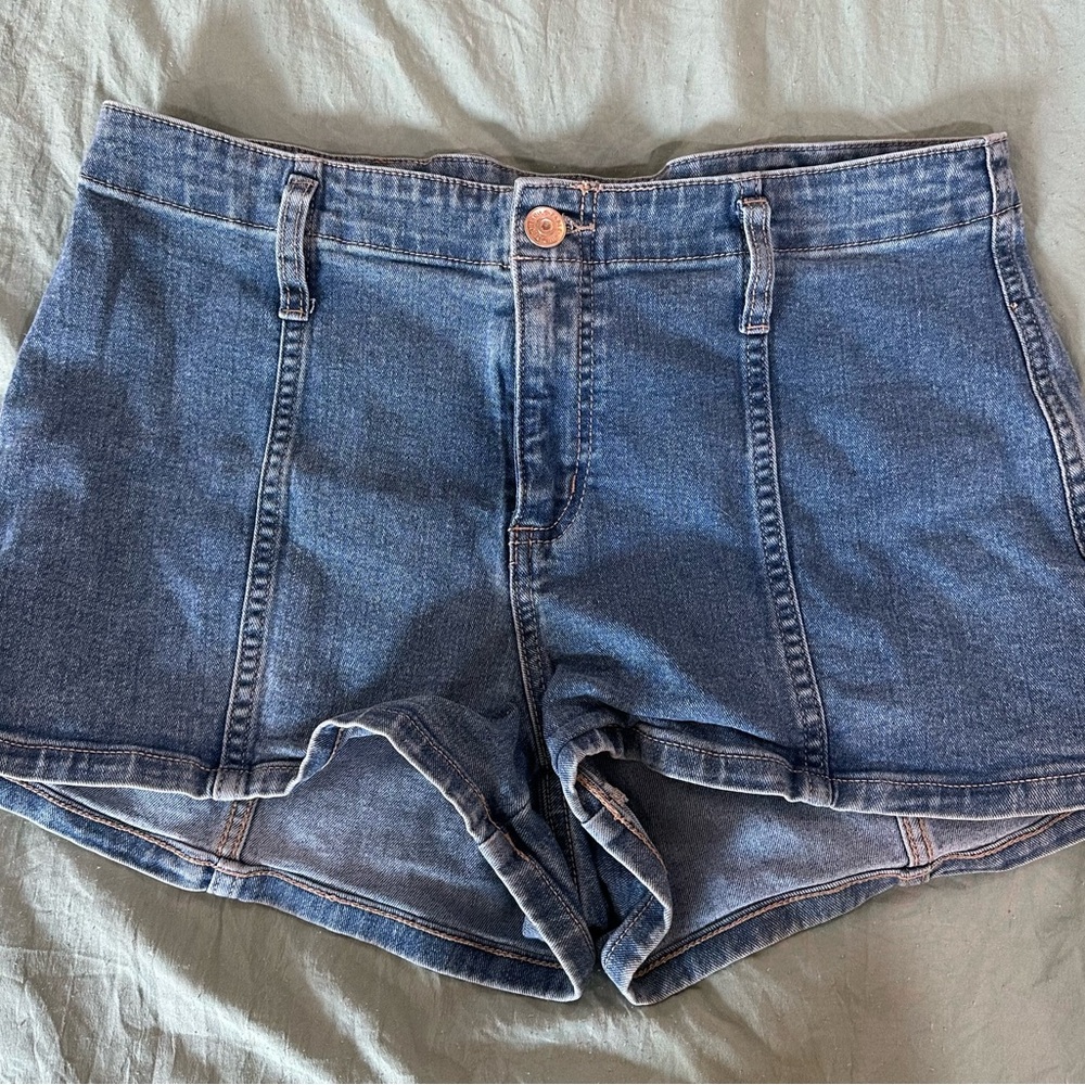 Denim Blue Vintage Vibes Shorts